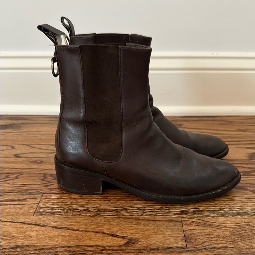Women’s  Brown Chelsea Leather Boots